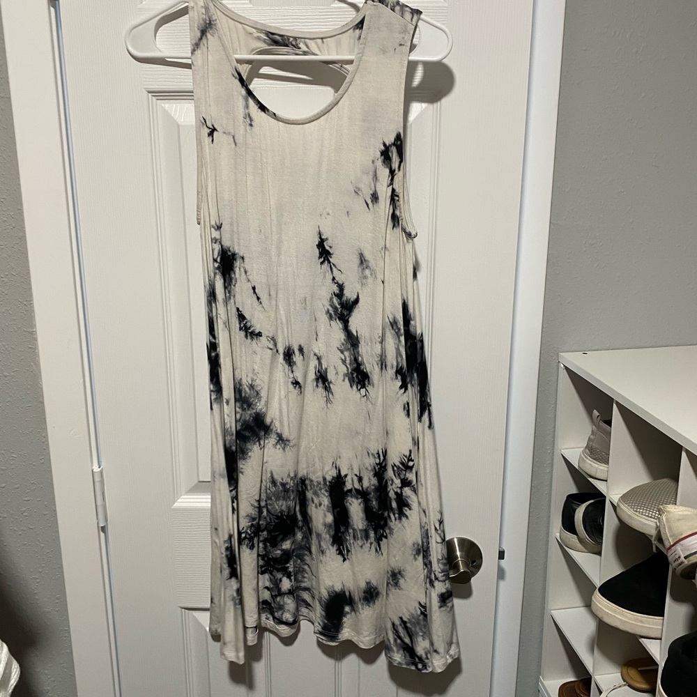 Tie dye t shirt dress